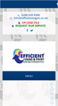 Mobile Screenshot of efficientsigns.co.uk